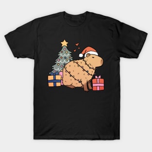 Cute christmas capybara T-Shirt